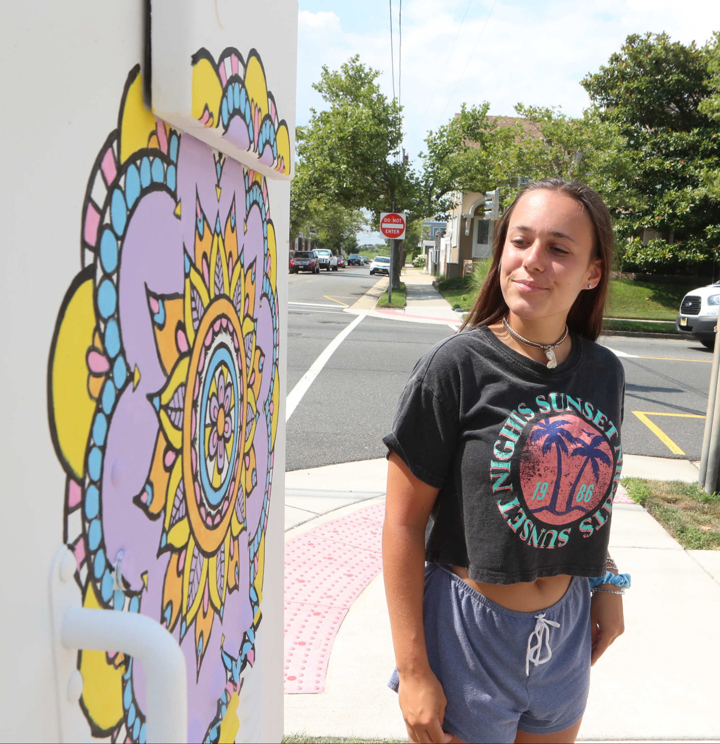 With a chance to add beauty to her block, she picked up a brush